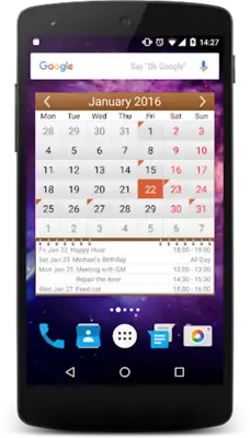 Month Calendar Widget android App screenshot 2